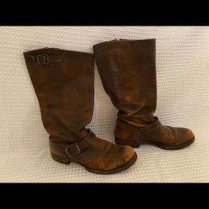 Frye Boots- Veronica Tall Slouch Biker